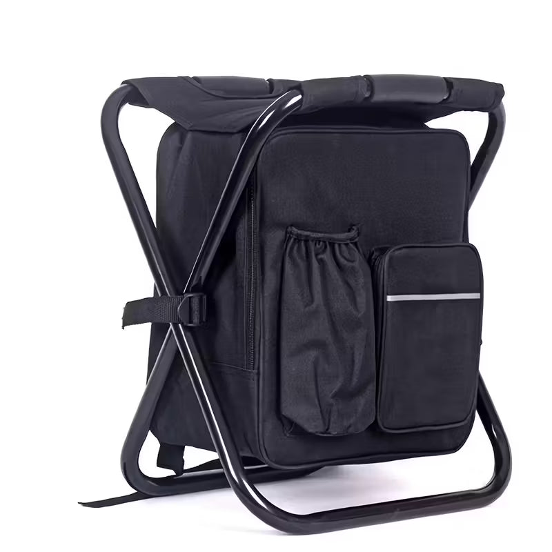 1pc Cooling Chair | Portable 3-in-1 Cooler Backpack with Folding Stool